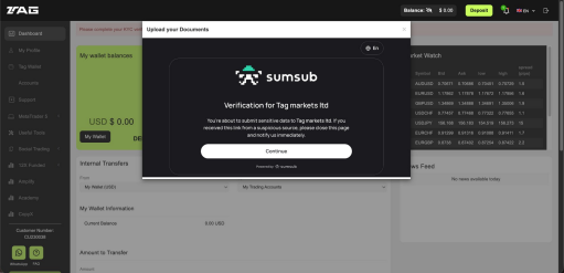 KYC kontrolli alustamine – Sumsub